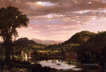 ニューイングランドの風景 別名「嵐の後の夕べ」の風景 ハドソン川のフレデリック・エドウィン教会 Oil Paintings